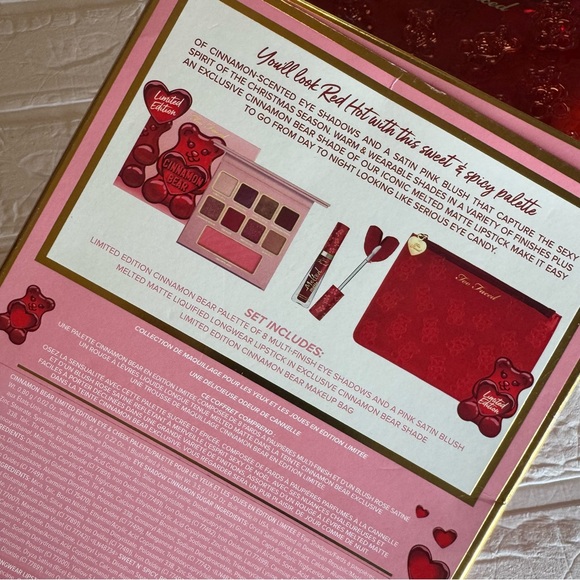 New Too Faced Cinnamon Bear Limited Edition Eye, Cheek & Lip Makeup Collection - Picture 6 of 16